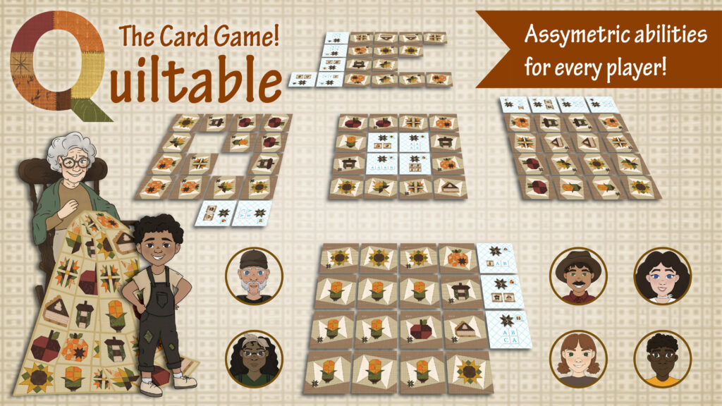 Quiltable: The Card Game Kickstarter Header