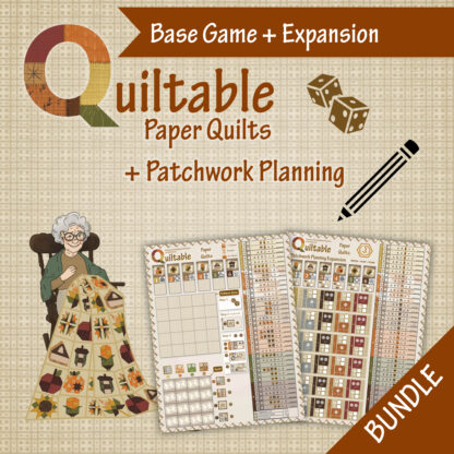 Quiltable: Paper Quilts + Patchwork Planning Bundle (Printable)